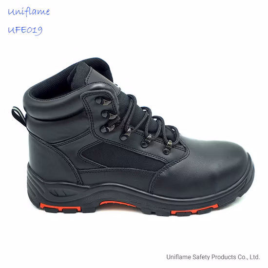 High Quality Working Men&prime; S Protection Midsole Plate PU Rubber Sole Genuine Leather Rig Steel Toe Cap for Men Oil Field Work Boots Safety Shoes