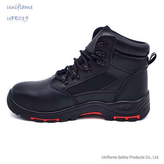 High Quality Working Men&prime; S Protection Midsole Plate PU Rubber Sole Genuine Leather Rig Steel Toe Cap for Men Oil Field Work Boots Safety Shoes